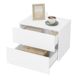 Zwevend Nachtkastje van hout met lade van BukkitBow, wandmontage, modern design voor in de slaapkamer