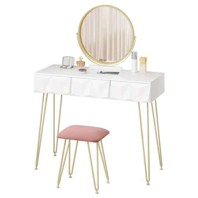 BukkitBow - Elegante Kaptafel Set met Metalen Frame - MDF