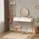 BukkitBow - Elegante Kaptafel Set met Metalen Frame - MDF