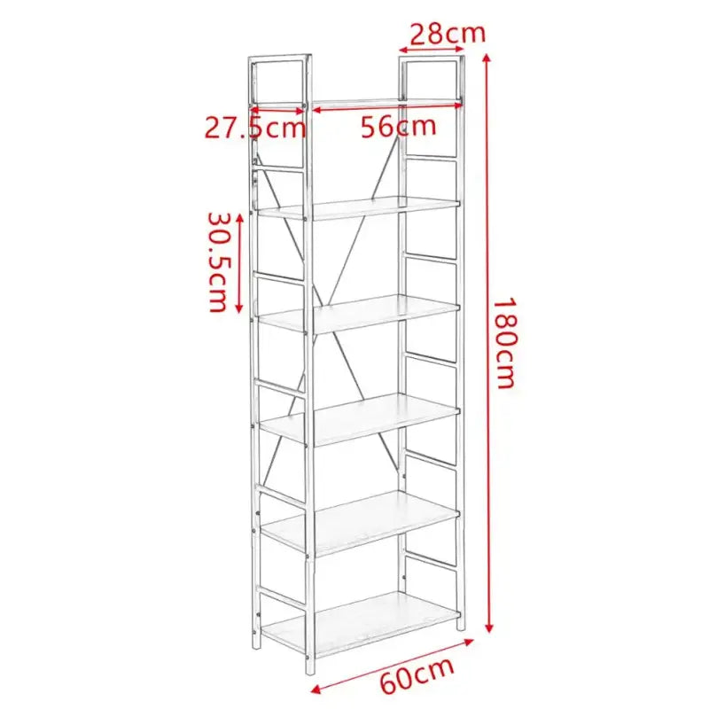 BukkitBow - Houten Planken met 6 Tiers - Boekenkast Garage