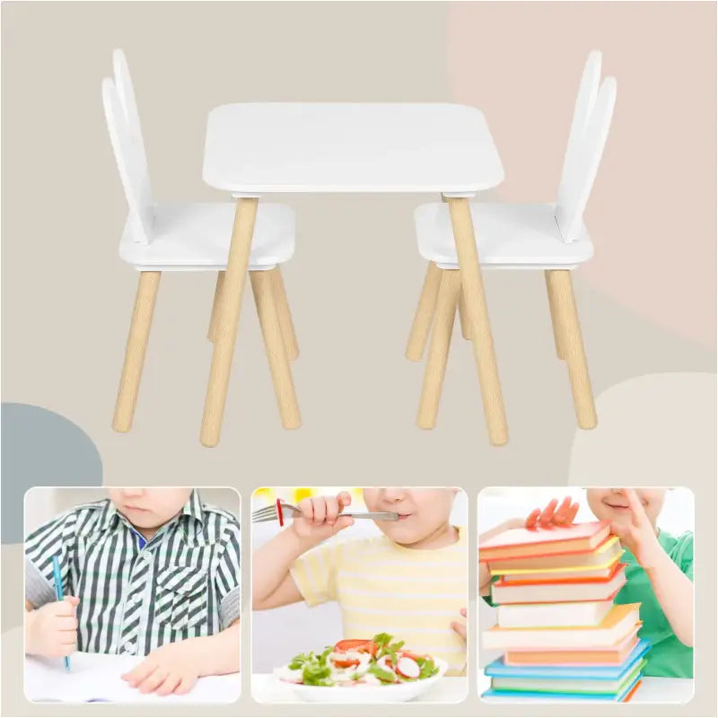 BukkitBow - Kindertafel met Stoelen / Kindermeubelset