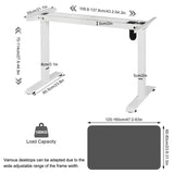 BukkitBow - Metalen Frame voor Zit Sta Bureau - Verstelbaar