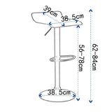 BukkitBow - Set van 2 Barkrukken - Metaal en Synthetisch