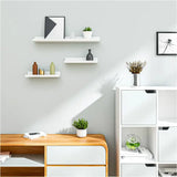 BukkitBow - Set van 3 Wandplanken - Hoogwaardig MDF - Wit