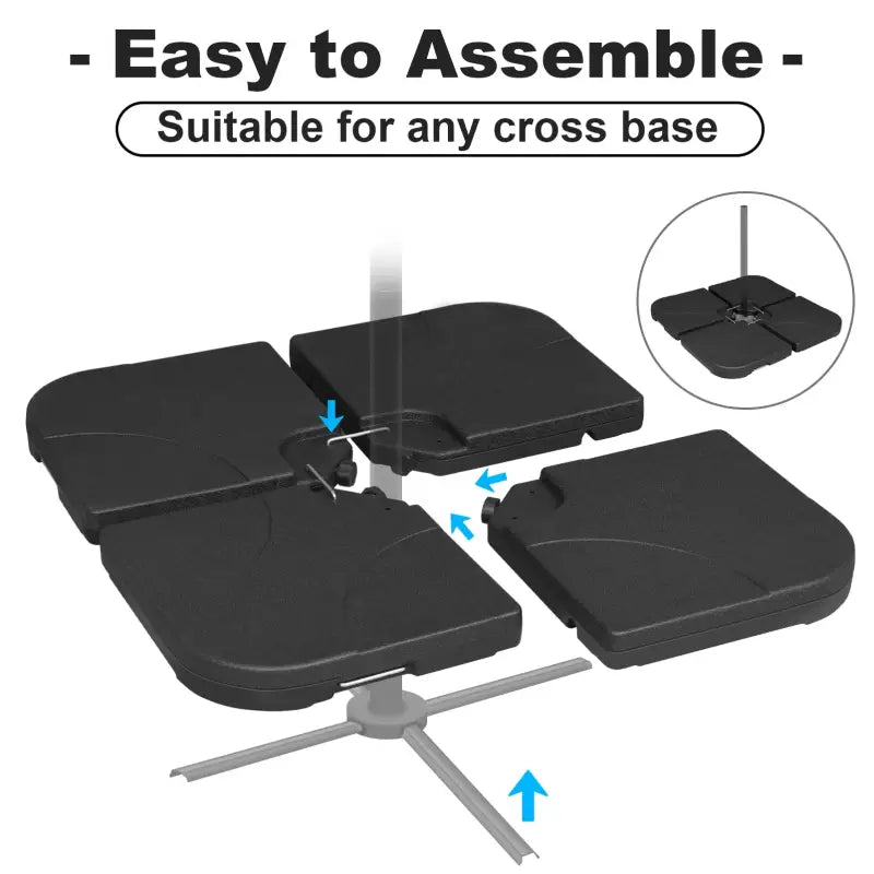 BukkitBow - Set van 4 Vulbare Parasol Voetplaten