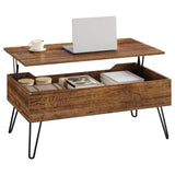 BukkitBow - Vintage Houten & Metalen Salontafel - Hoogte
