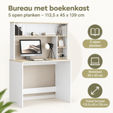 Belangrijkste voordelen en eigenschappen van bureau met boekenkast