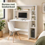 bureau met boekenkast in gebruik in een passende praktijksituatie