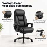 Belangrijkste voordelen en eigenschappen van bureaustoel kunstleer met hoofdsteun