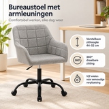 Praktische toepassing en keuzehulp voor bureaustoel met armleuningen