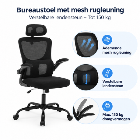 Belangrijkste voordelen en eigenschappen van bureaustoel met mesh rugleuning