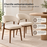 Praktische toepassing en keuzehulp voor chenille eetkamerstoelen