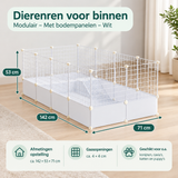 Afmetingen en productspecificaties van dierenren voor binnen