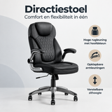 Overzicht van directiestoel met de belangrijkste productvoordelen