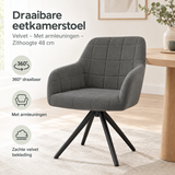 Praktische toepassing en keuzehulp voor draaibare eetkamerstoel