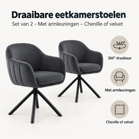 Belangrijkste voordelen en eigenschappen van draaibare eetkamerstoelen
