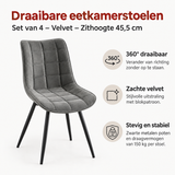 Belangrijkste voordelen en eigenschappen van draaibare eetkamerstoelen