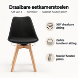 Belangrijkste voordelen en eigenschappen van draaibare eetkamerstoelen