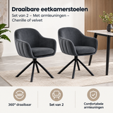 Praktische toepassing en keuzehulp voor draaibare eetkamerstoelen