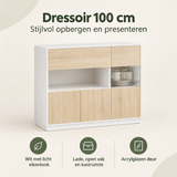 Overzicht van dressoir 100 cm met de belangrijkste productvoordelen