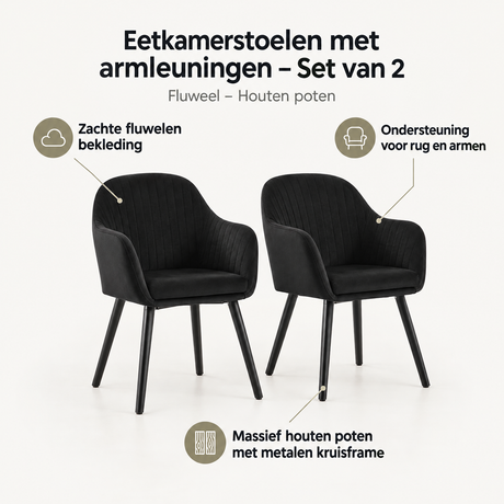 Belangrijkste voordelen en eigenschappen van eetkamerstoelen met armleuningen