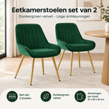 Praktische toepassing en keuzehulp voor eetkamerstoelen set van 2
