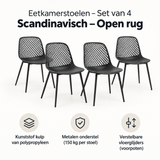 Belangrijkste voordelen en eigenschappen van eetkamerstoelen set van 4