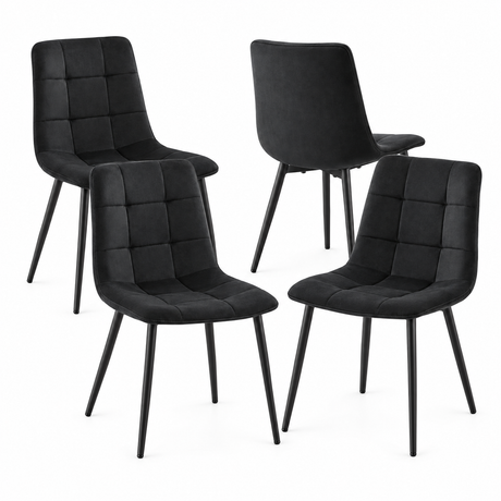 eetkamerstoelen set van 4 productfoto op neutrale achtergrond