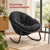 eivormige schommelstoel in gebruik in een passende praktijksituatie