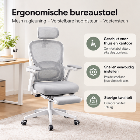 Praktische toepassing en keuzehulp voor ergonomische bureaustoel