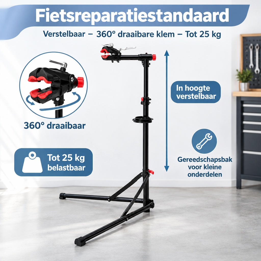 Afmetingen en productspecificaties van fietsreparatiestandaard