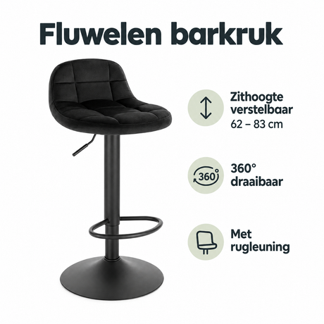 Belangrijkste voordelen en eigenschappen van fluwelen barkruk