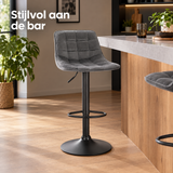 fluwelen barkruk in gebruik in een passende praktijksituatie