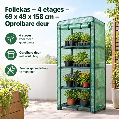 Praktische toepassing en keuzehulp voor foliekas