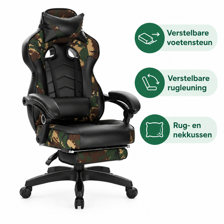 Belangrijkste voordelen en eigenschappen van gamestoel met voetensteun