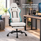 gamestoel met voetensteun in gebruik in een passende praktijksituatie