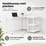 Belangrijkste voordelen en eigenschappen van hoekbureau met planken