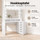 Belangrijkste voordelen en eigenschappen van hoekkaptafel