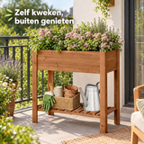 houten kweektafel in gebruik in een passende praktijksituatie