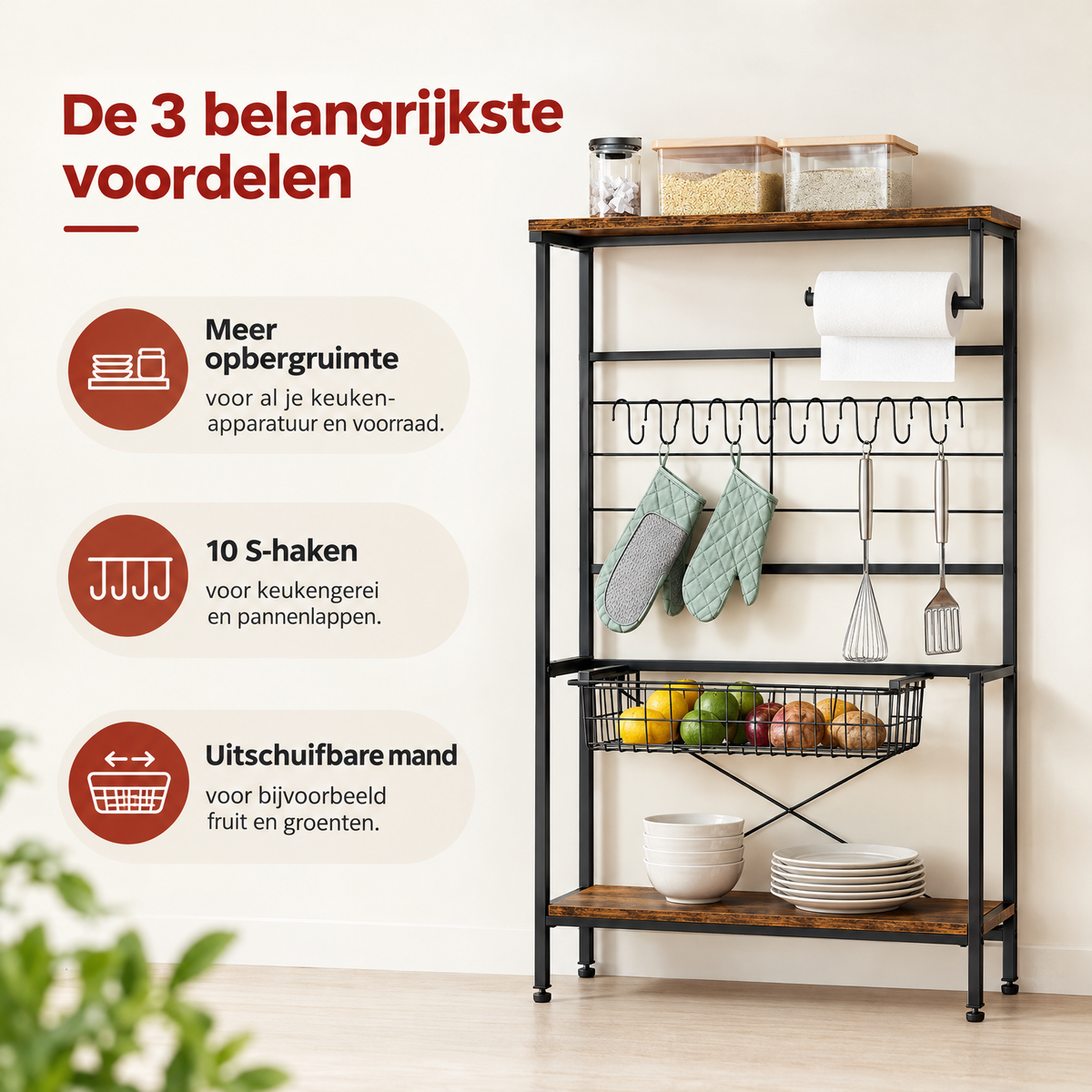 Belangrijkste voordelen en eigenschappen van industrieel keukenrek