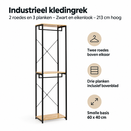 Belangrijkste voordelen en eigenschappen van industrieel kledingrek