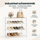 Overzicht van industrieel schoenenrek met de belangrijkste productvoordelen