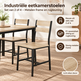Praktische toepassing en keuzehulp voor industriële eetkamerstoelen