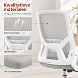 Detail van materiaal en afwerking van inklapbare bureaustoel