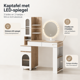 Belangrijkste voordelen en eigenschappen van kaptafel met LED-spiegel