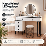 Praktische toepassing en keuzehulp voor kaptafel met led spiegel
