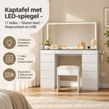 Praktische toepassing en keuzehulp voor kaptafel met LED-spiegel
