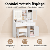 Overzicht van kaptafel met schuifspiegel met de belangrijkste productvoordelen