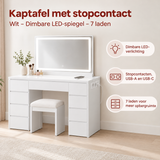 Belangrijkste voordelen en eigenschappen van kaptafel met stopcontact