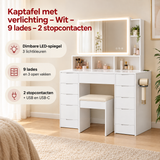 Praktische toepassing en keuzehulp voor kaptafel met verlichting